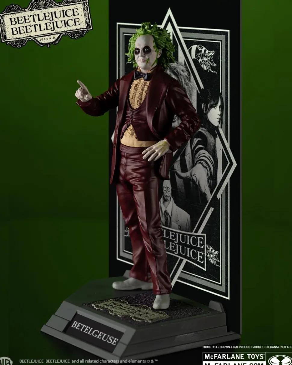 Beetlejuice Beetlejuice (2024) - Beetlejuice (Betelgeuse) Movie Maniacs 6" Scale PVC Statue