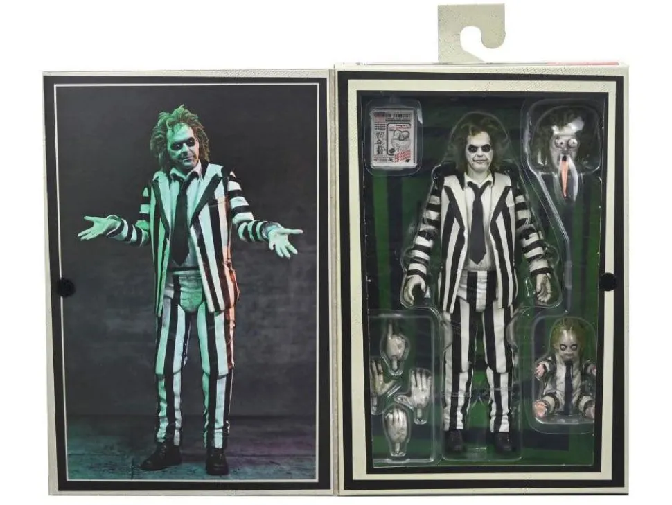 Beetlejuice Beetlejuice (2024) - Beetlejuice (Striped Suit) Ultimate 7'' Scale Action Figure
