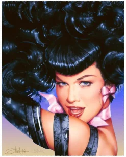 Bettie Page - Bettie Page's Eyes Fine Art Print by Olivia De Berardinis