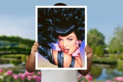 Bettie Page - Bettie Page's Eyes Fine Art Print by Olivia De Berardinis