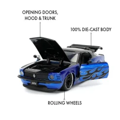 Big Time Muscle - 1970 Ford Mustang 1/24th Scale Die-Cast Vehicle Replica