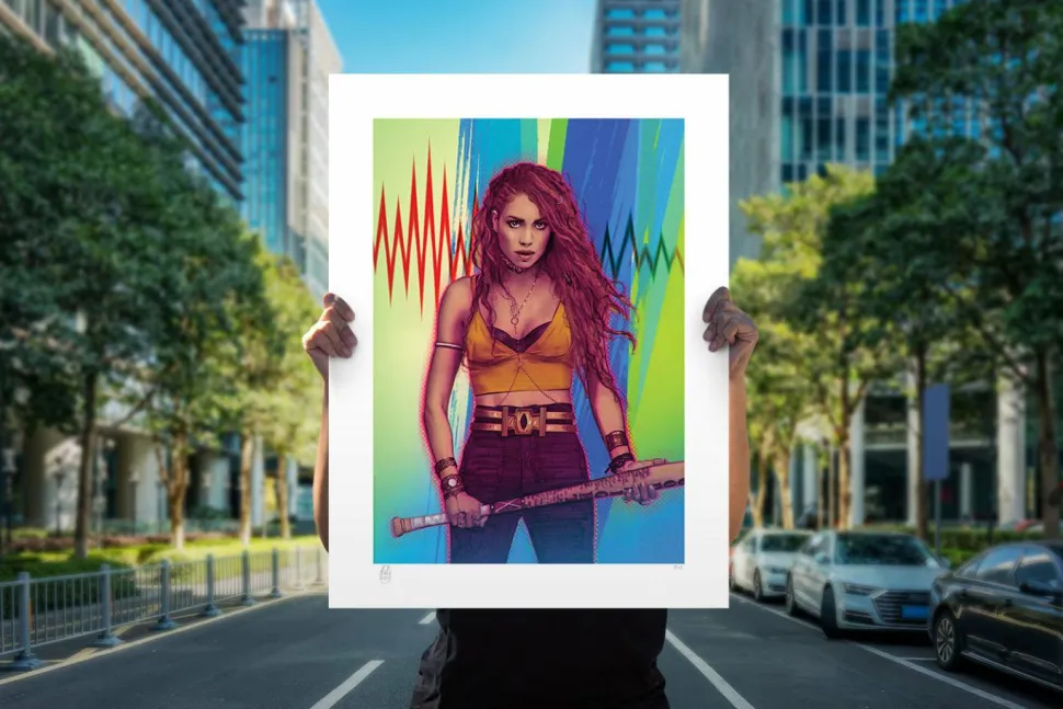 Birds of Prey - Birds of Prey: Black Canary Fine Art Print by Tula Lotay
