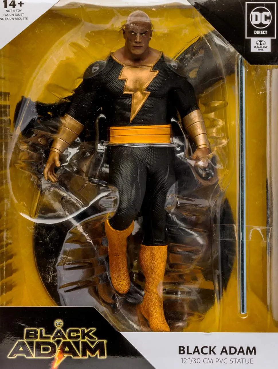 Black Adam (2022) - Black Adam by Jim Lee 12” PVC Statue