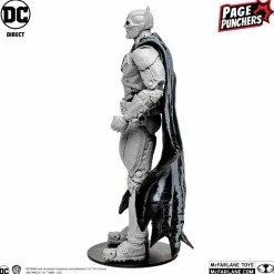 Black Adam - Batman (Line Art Variant) with Comic Book Page Punchers 7” Scale Action Figure Pack