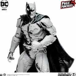 Black Adam - Batman (Line Art Variant) with Comic Book Page Punchers 7” Scale Action Figure Pack