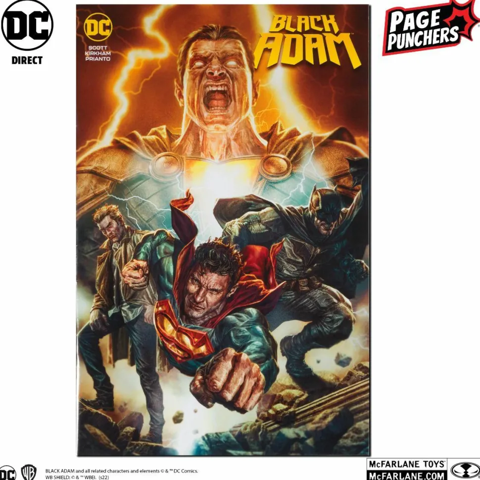 Black Adam - Black Adam with Comic Book Page Punchers 7” Scale Action Figure Pack