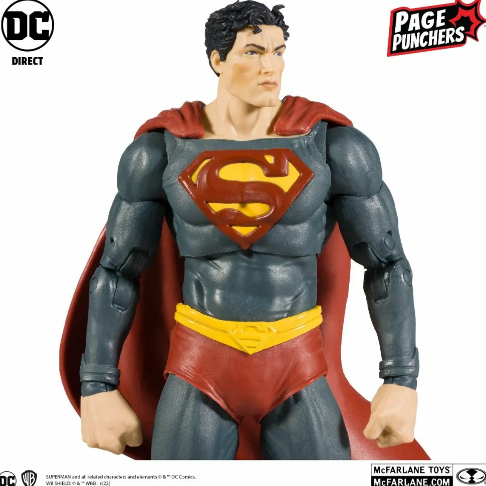 Black Adam - Superman with Comic Book Page Punchers 7” Scale Action Figure Pack
