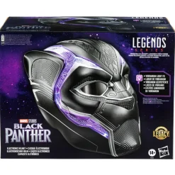 Black Panther (2018) - Black Panther Marvel Legends Premium Electronic 1:1 Scale Life-Size Prop Replica Helmet