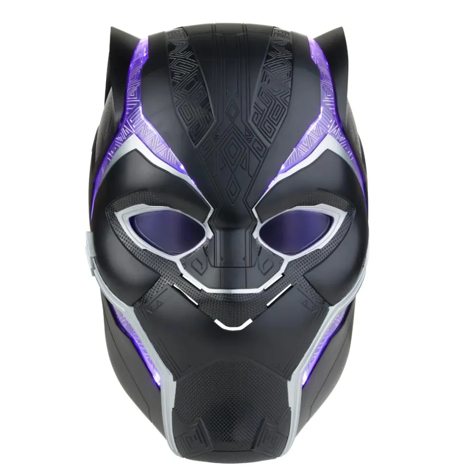 Black Panther (2018) - Black Panther Marvel Legends Premium Electronic 1:1 Scale Life-Size Prop Replica Helmet