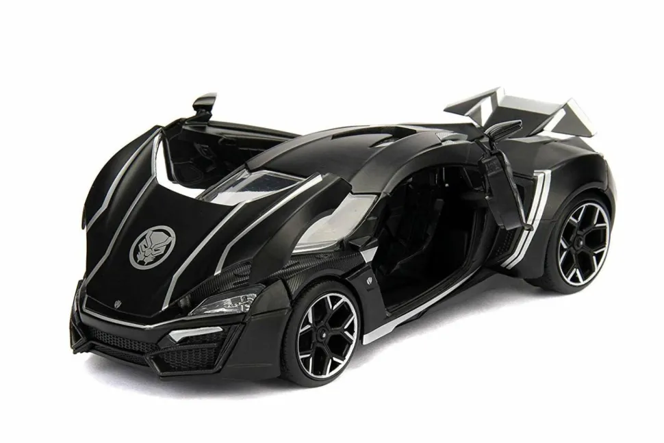 Black Panther - Lykan Hypersport with Black Panther 1/24th Scale Hollywood Rides Die-Cast Vehicle