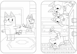 Bluey - Hooray, Magic! A Puffy Sticker Colouring Book Paperback Book