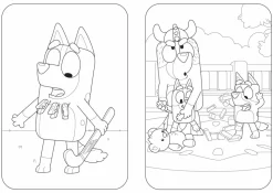 Bluey - Hooray, Magic! A Puffy Sticker Colouring Book Paperback Book