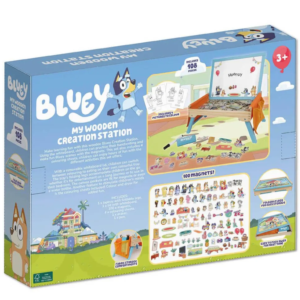 Bluey - My Wooden Creation Station (108 Pieces)