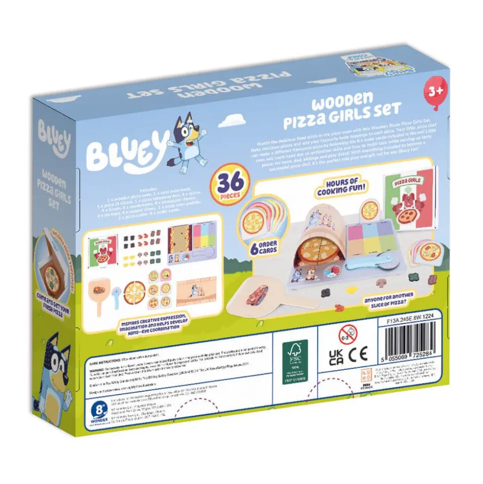 Bluey - Wooden Pizza Girls Set Playset
