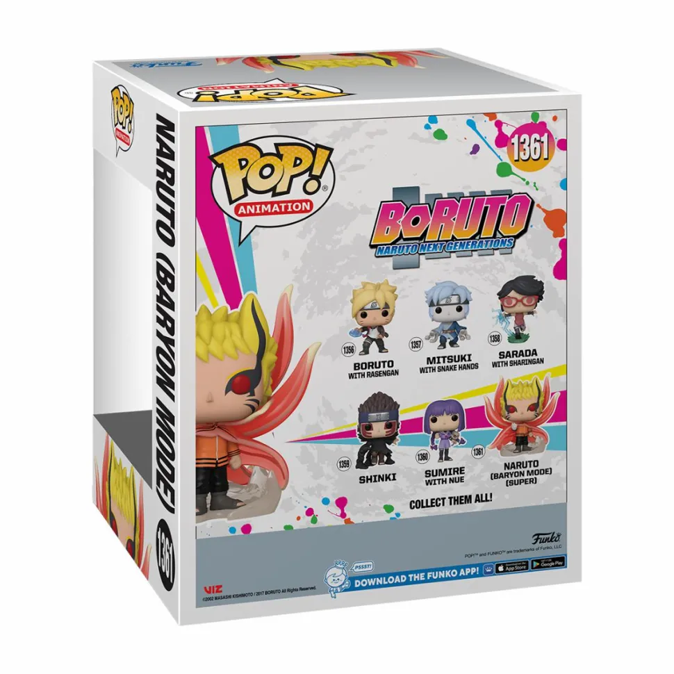 Boruto: Naruto Next Generations - Naruto (Baryon Mode) Glow-in-the-Dark 6" Super Size Pop! Vinyl Figure
