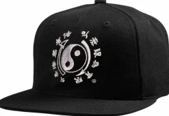 Bruce Lee - DGK x Bruce Lee Yin Yang Black Snapback Hat (One Size)
