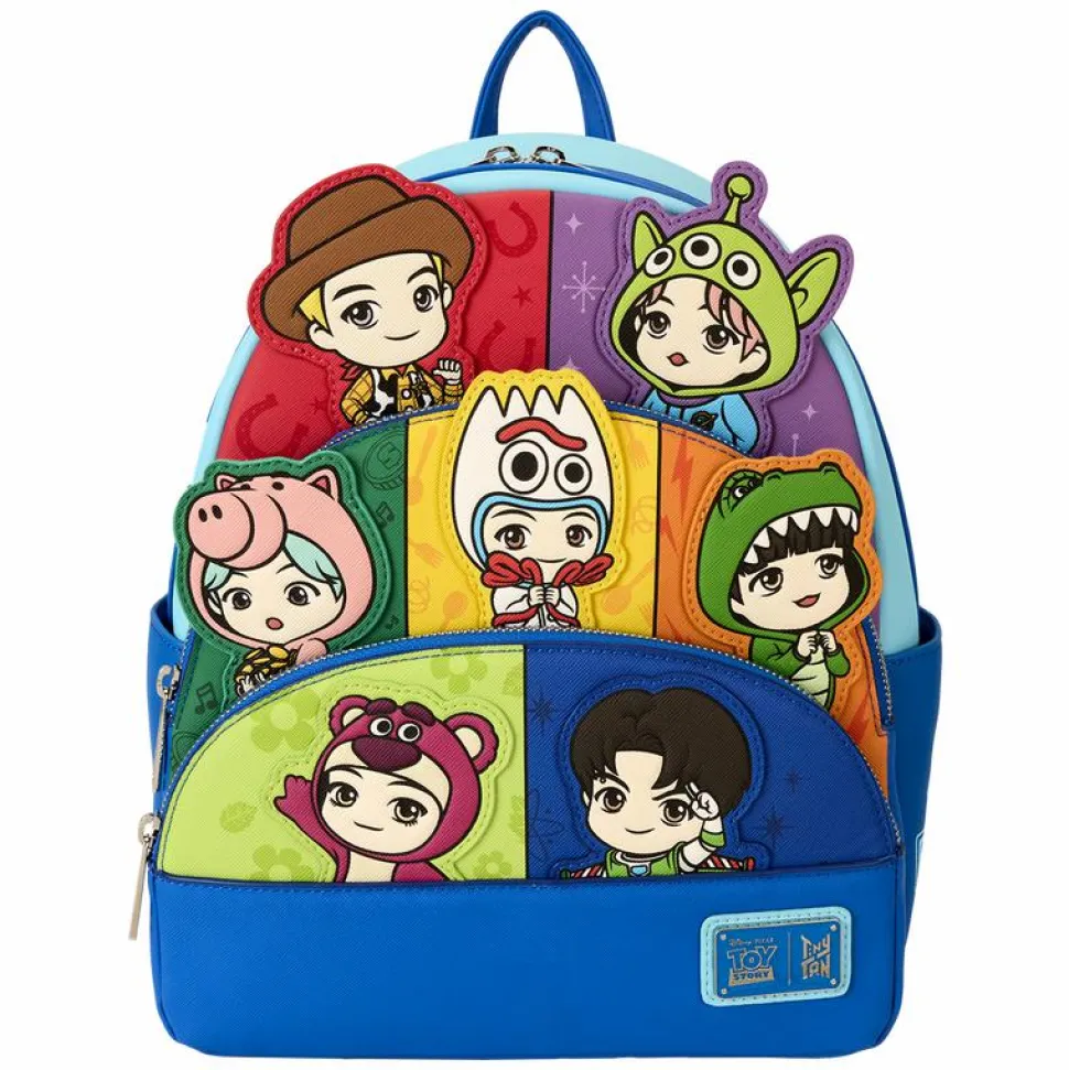 BTS x Toy Story - TinyTAN 10" Faux Leather Mini Backpack