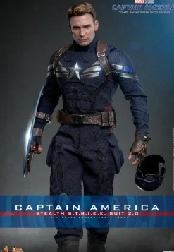 Captain America 2: The Winter Soldier - Captain America (Stealth S.T.R.I.K.E. Suit) 2.0 1/6th Hot Toys Action Figure