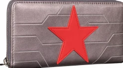 Captain America - Winter Soldier Cosplay 8” Faux Leather Zip-Around Wallet