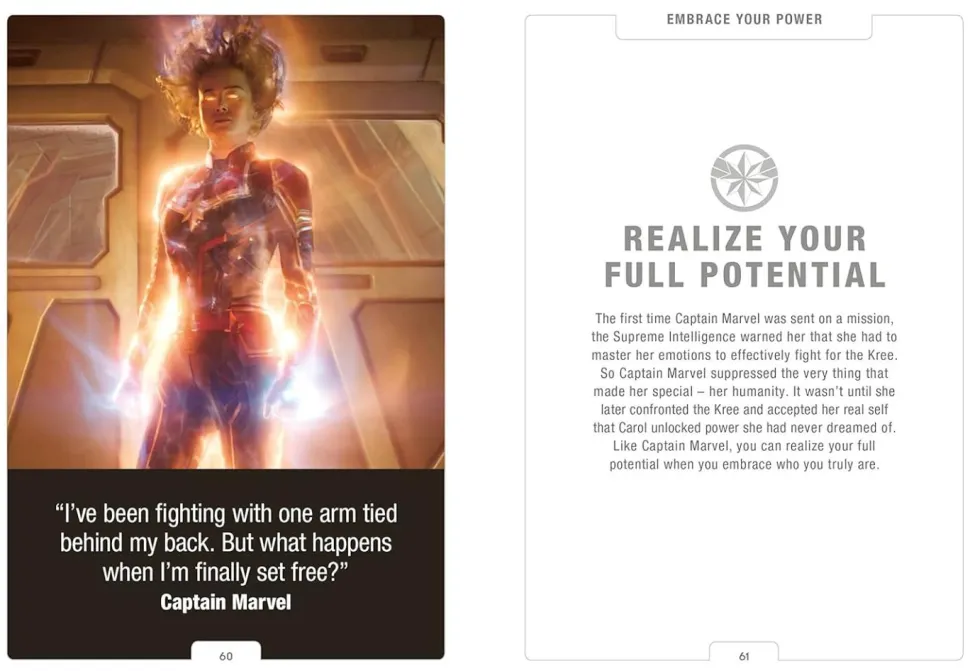 Captain Marvel - Be More Captain Marvel: Embrace Your Power and Inspire Others Hardcover Book