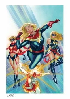 Captain Marvel - Captain Marvel #1 Fine Art Print by Alex Ross