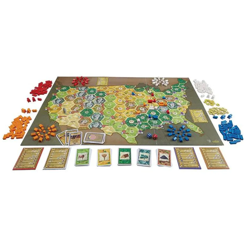 Catan - Histories: Settlers of America "Trails to Rails" Board Game