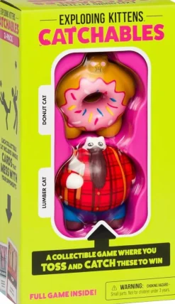 CATchables - A Collectible Toy-Tossing Game Donut Cat & Lumber Cat 2-Pack