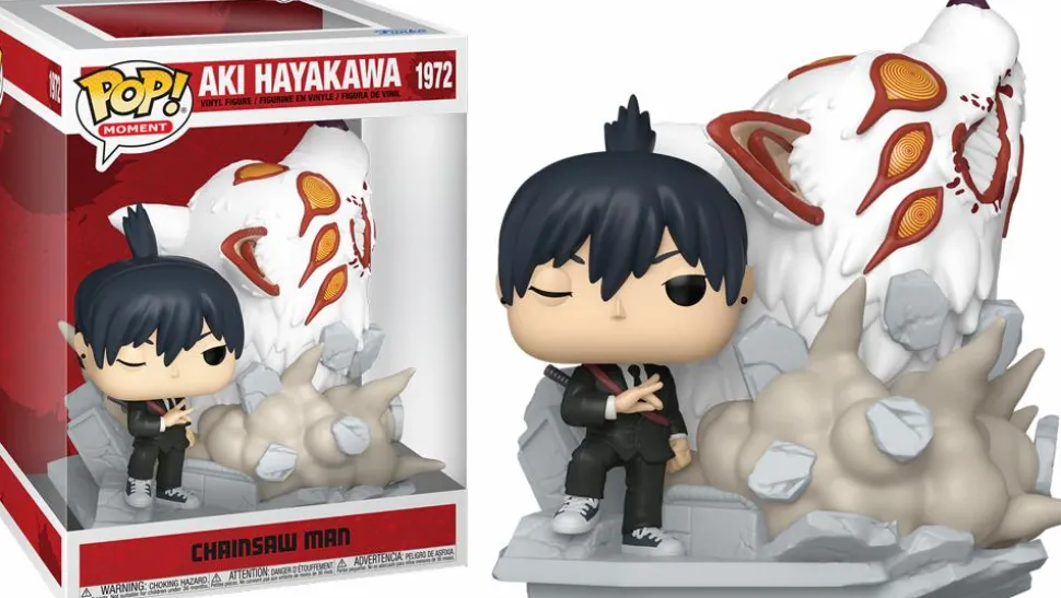 Chainsaw Man - Aki Hayakawa with Fox Devil Pop! Moment Vinyl Figure