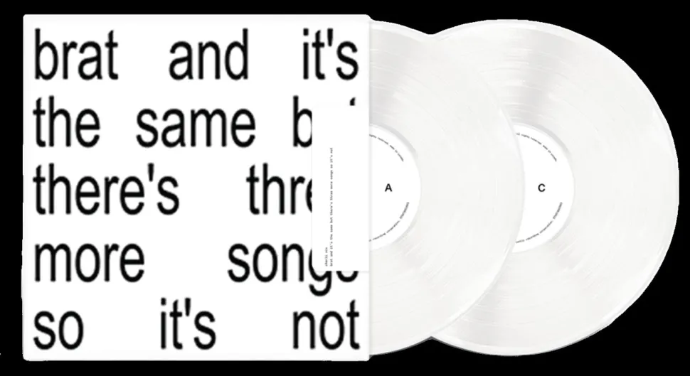 Charli XCX - Brat And It's The Same But There's Three More Songs So It's Not 2xLP Vinyl Record (White Vinyl)