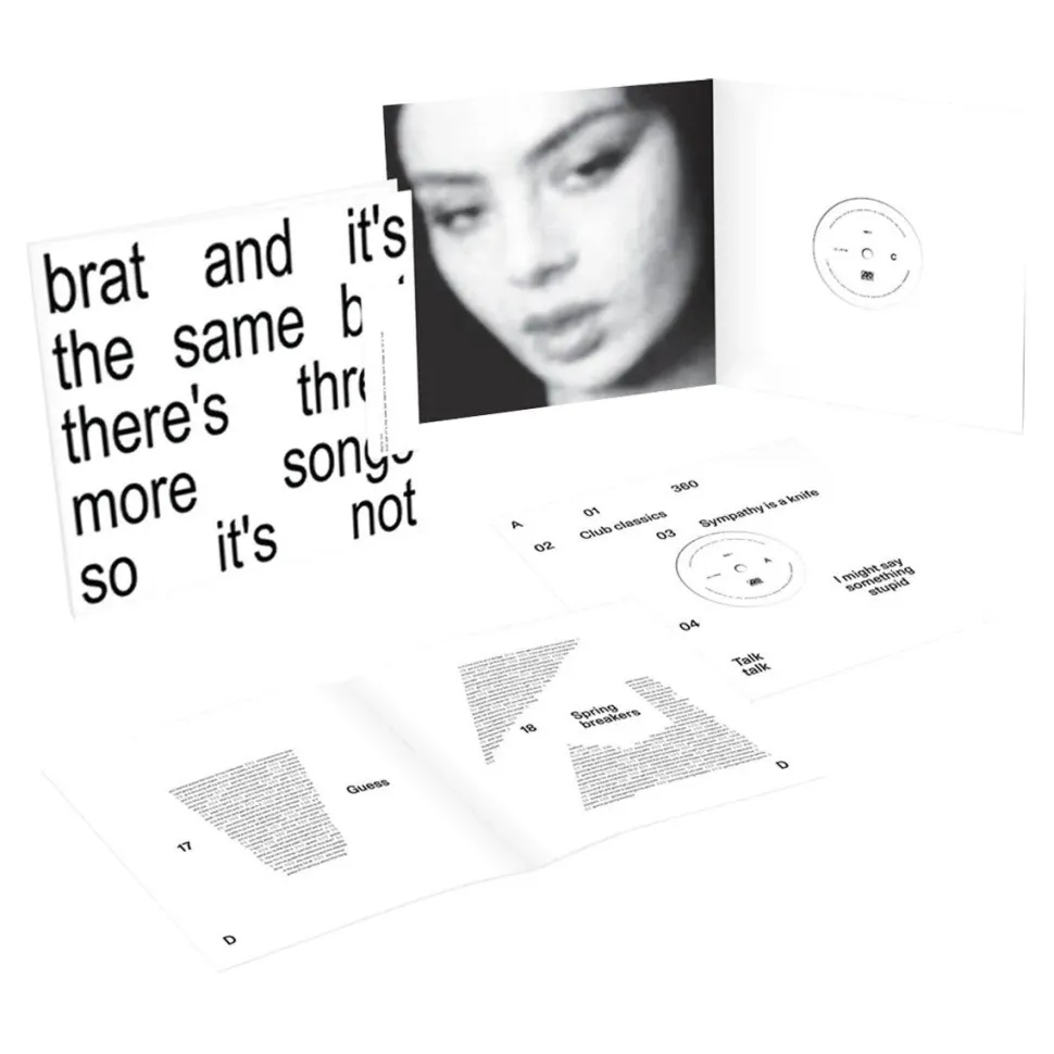 Charli XCX - Brat And It's The Same But There's Three More Songs So It's Not 2xLP Vinyl Record (White Vinyl)