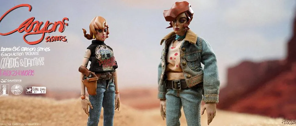 Coal Dog - Canyon Sisters Mrs. T & Ms. L 6" Action Figure (Set of 2)