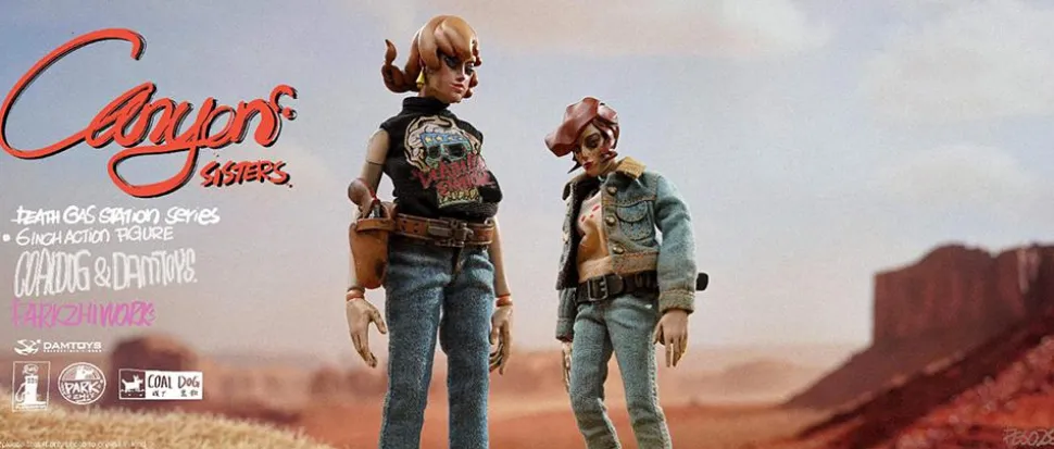 Coal Dog - Canyon Sisters Mrs. T & Ms. L 6" Action Figure (Set of 2)