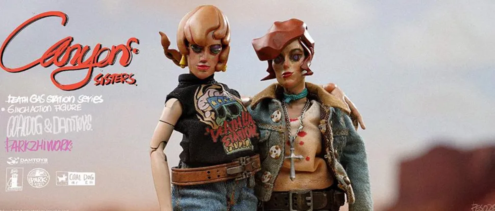 Coal Dog - Canyon Sisters Mrs. T & Ms. L 6" Action Figure (Set of 2)