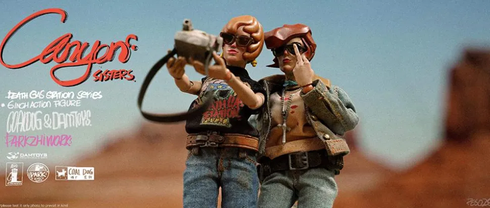 Coal Dog - Canyon Sisters Mrs. T & Ms. L 6" Action Figure (Set of 2)