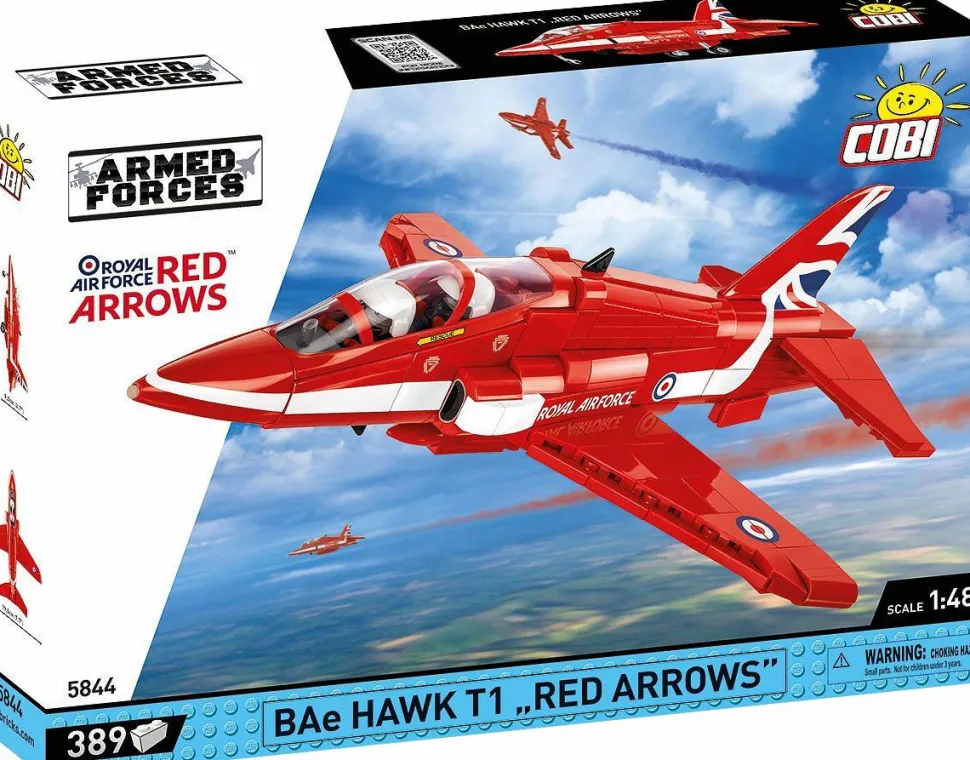 Cobi: Armed Forces - BAe Hawk T1 "Red Arrows" Jet 1/48th Scale Building Block Construction Set (389 Pieces)