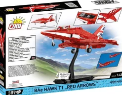 Cobi: Armed Forces - BAe Hawk T1 "Red Arrows" Jet 1/48th Scale Building Block Construction Set (389 Pieces)