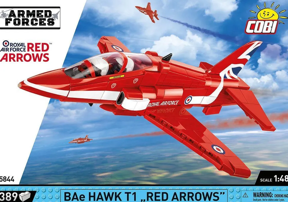 Cobi: Armed Forces - BAe Hawk T1 "Red Arrows" Jet 1/48th Scale Building Block Construction Set (389 Pieces)