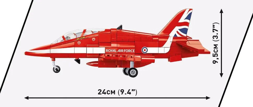 Cobi: Armed Forces - BAe Hawk T1 "Red Arrows" Jet 1/48th Scale Building Block Construction Set (389 Pieces)