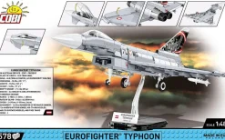 Cobi: Armed Forces - Eurofighter Typhoon Fighter Jet 1/48th Scale Building Block Construction Set (578 Pieces)