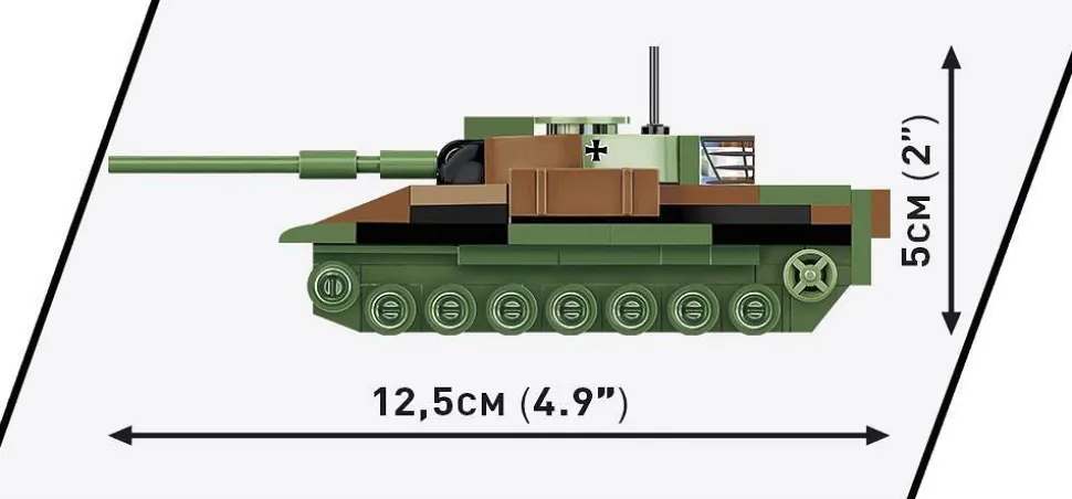 Cobi: Armed Forces - Leopard I Tank 1/72 Scale Building Block Construction Set (147 Pieces)