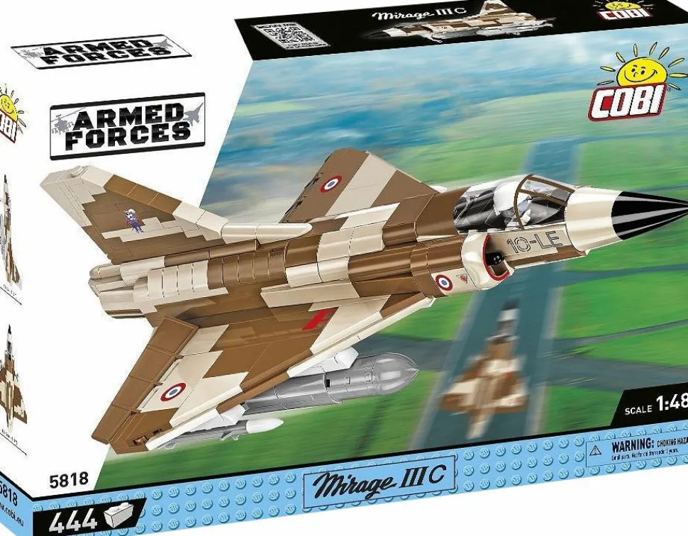 Cobi: Armed Forces - Mirage IIIC (Dassault License) Fighter Jet 1/48th Scale Building Block Construction Set (444 Pieces)