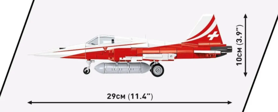 Cobi: Armed Forces - Northrop F-5E Tiger II Fighter Jet 1/48th Scale Building Block Construction Set (351 Pieces)