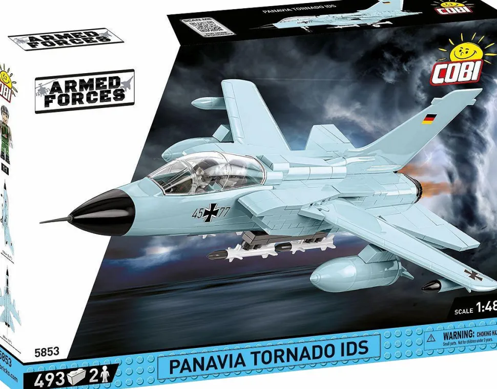 Cobi: Armed Forces - Panavia Tornado IDS Fighter Jet 1/48th Scale Building Block Construction Set (493 Pieces)