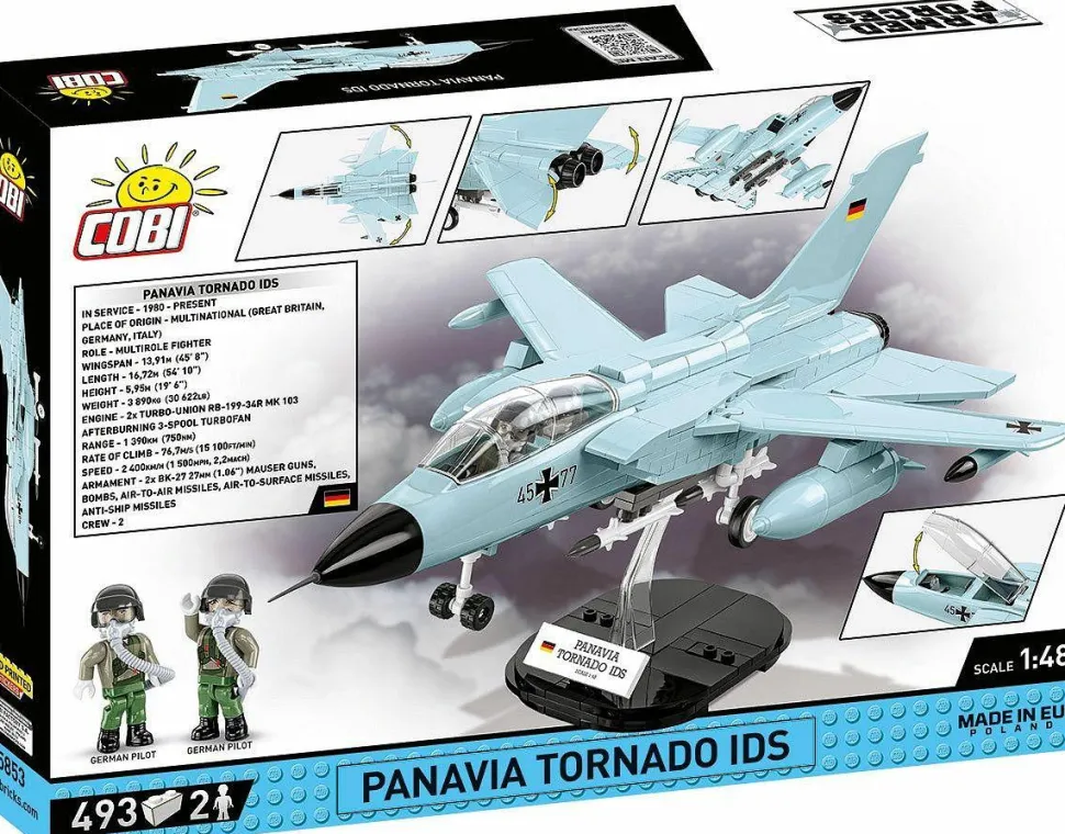 Cobi: Armed Forces - Panavia Tornado IDS Fighter Jet 1/48th Scale Building Block Construction Set (493 Pieces)