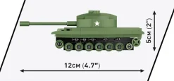 Cobi: Armed Forces - Patton M48 Tank 1/72 Scale Building Block Construction Set (127 Pieces)