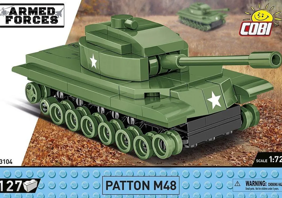 Cobi: Armed Forces - Patton M48 Tank 1/72 Scale Building Block Construction Set (127 Pieces)
