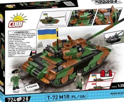 Cobi: Armed Forces - T-72 M1R (PL/UA) Tank 2-in-1 1/35th Scale Building Block Construction Set (724 Pieces)
