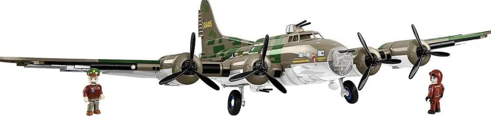 Cobi: World War II - Boeing B-17F Flying Fortress "Memphis Belle" Heavy Bomber Plane Executive Edition Historical Collection 1/48th Scale Building Block Construction Set (1376 Pieces)