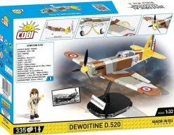 Cobi: World War II - Dewoitine D.520 Fighter Plane Historical Collection 1/32 Scale Building Block Construction Set (335 Pieces)