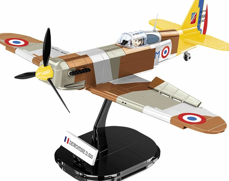 Cobi: World War II - Dewoitine D.520 Fighter Plane Historical Collection 1/32 Scale Building Block Construction Set (335 Pieces)